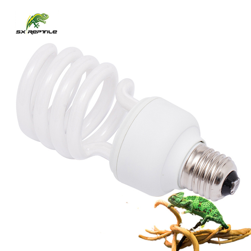 13-Watt 26-Watt Reptile Bulb Desert UVA UVB Light UVB Reptile Light Compact Florescent Terrarium Bulb for Lizards Bearded Dragon