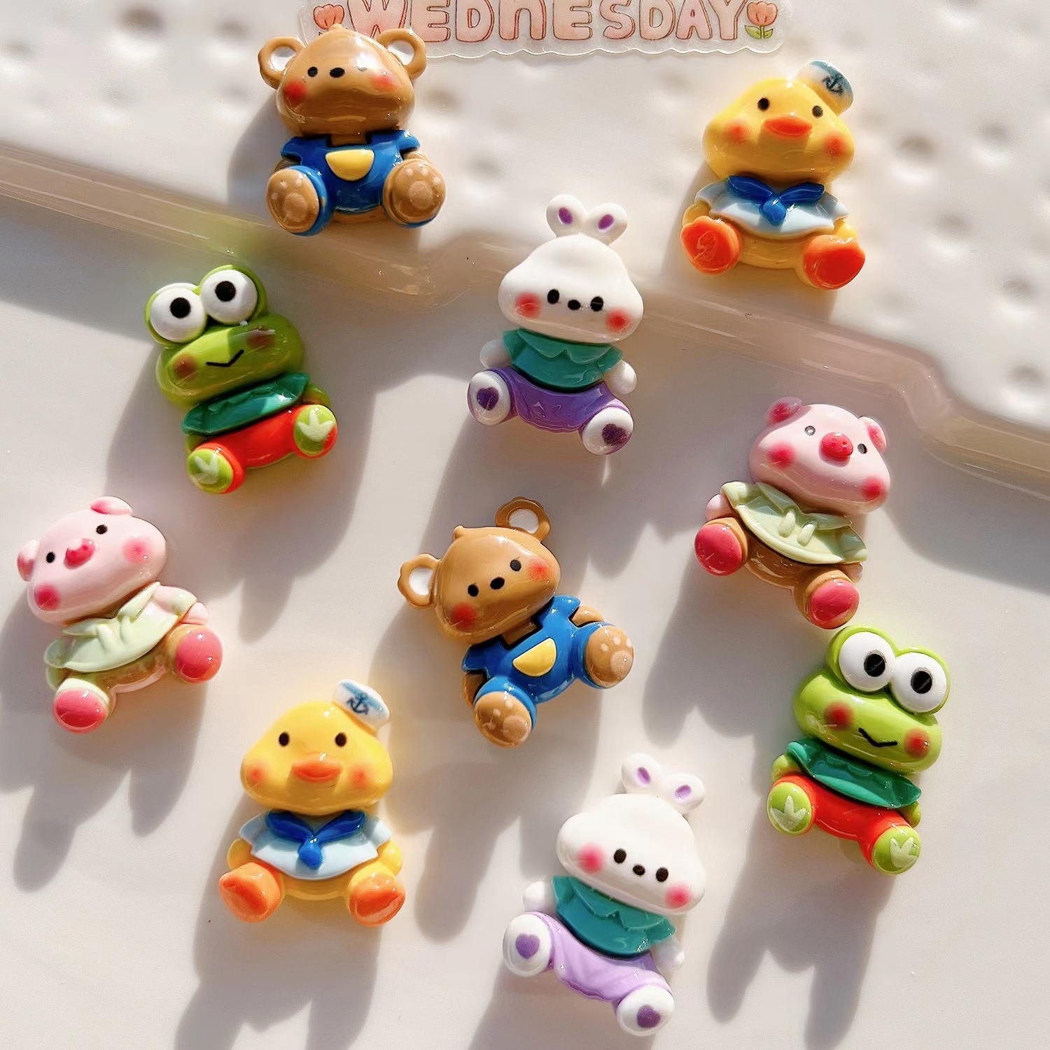 DIY Resin Flatback Charms Cute Slime Charms Craft Making Supplies for Phone case Hair Clip Jewelry Keychain Miniature