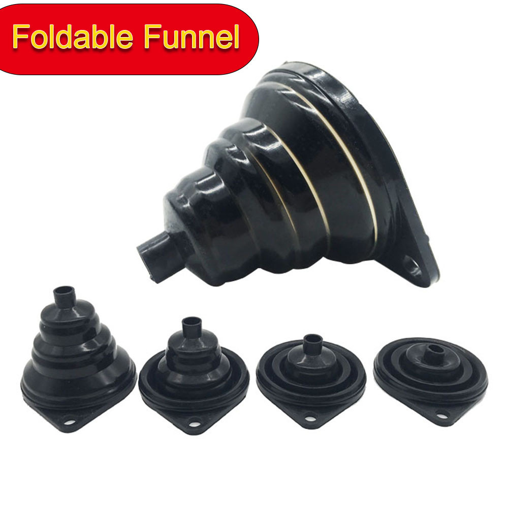 Foldable Funnel Silicone Collapsible Funnel Set Funnels For Filling Bottles kitchen Accessories