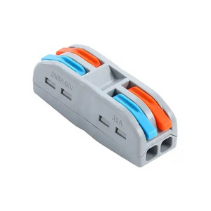 Quick splice wire wiring push-in butt lever connector lighting electric terminal block 2 in 2 out PCT-222 223 224