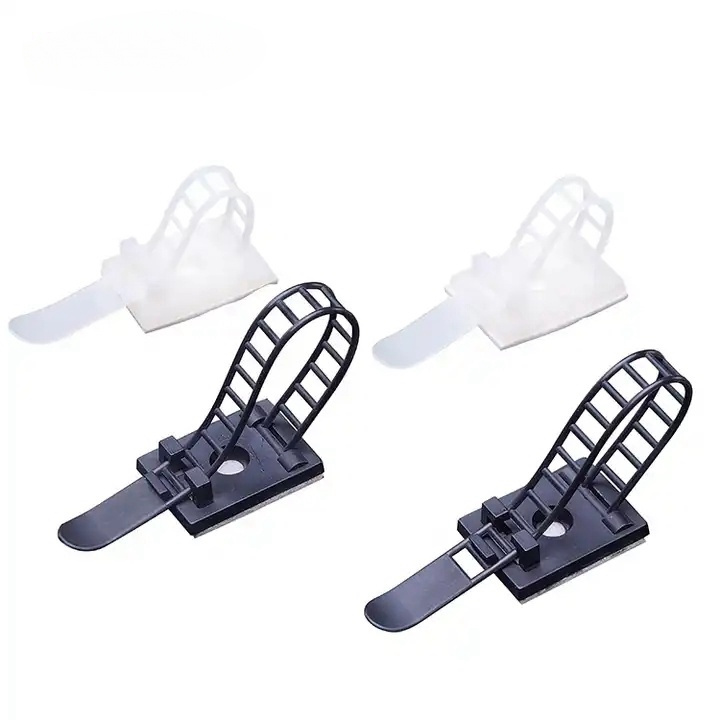 Cable Management Clips Black Wire Organizer Clips Adhesive Cable Clips 3 Sizes Cord Holder for Car, Office and Home