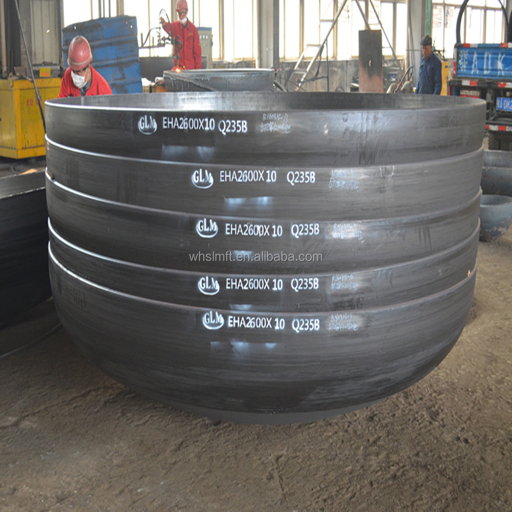 GLM Factory Direct Supply Steel Torispherical Head with Volume Calculation for Pressure Vessel/Pipe Fitting /Boiler