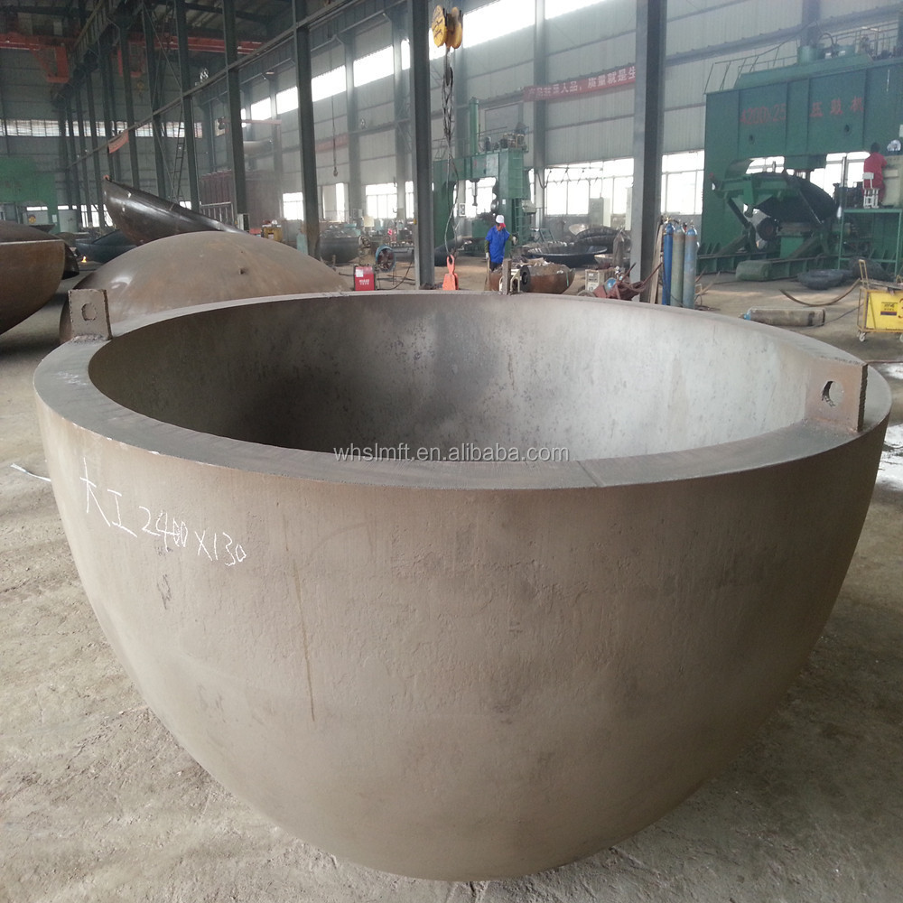 GLM Made in China stainless steel dish head spherically pipe end cap for autoclave tank pressure vessel