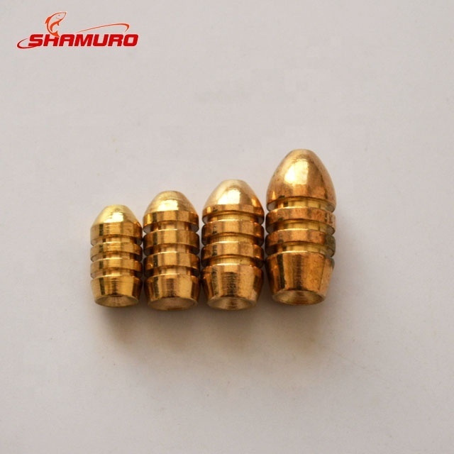 1.8g 3.5g 5g 7g 10g Bullet Copper Fishing Sinker For Soft Lure Bait Additional Weight Sinkers Fly Tying Accessories