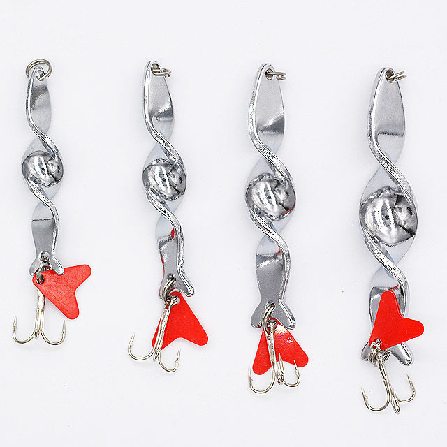 Wholesale In Stock  spinner baits10g-27g Fishing Tackle Treble Hook Metal  spoon lures  fishing metal jig