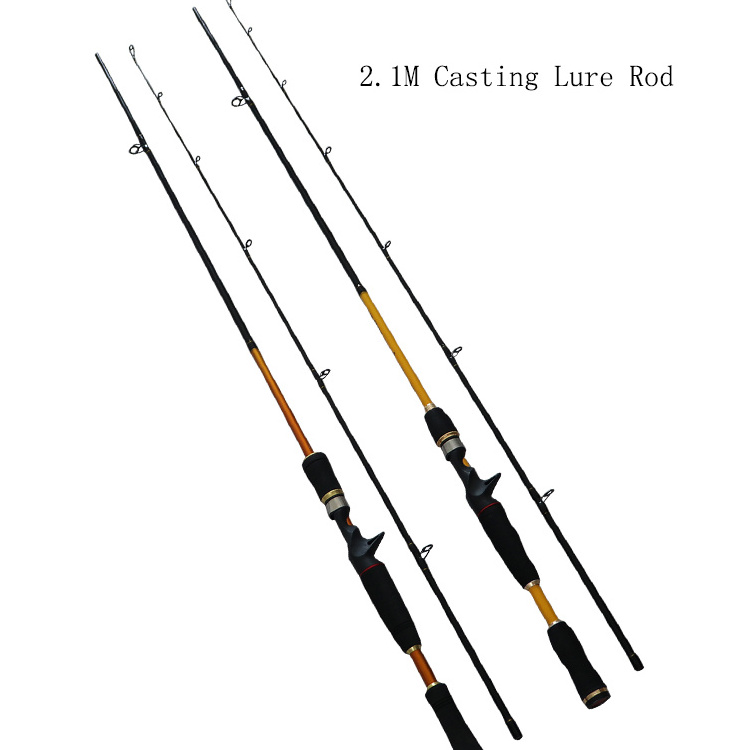 Factory price  2.1m Ultralight Saltwater Sea Bass Tuna Casting   lure fishing rod