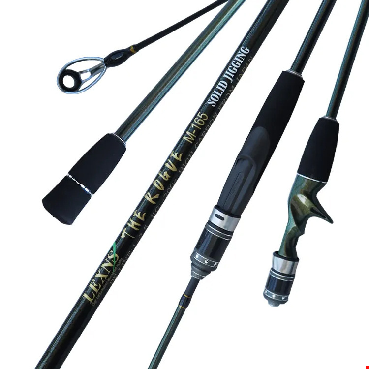 New Slow Jigging Fishing Rod 1.5m 1.65m 1.8m1.95m Japan Fuji Parts solid Spinning Casting PE 1-2.5# 200g for Big Fish