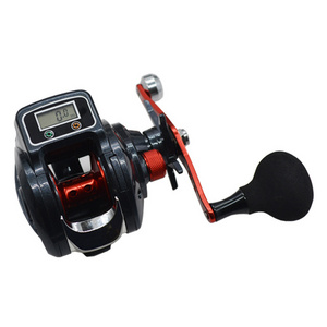 In Stock Wholesale New Saltwater LED line counter data display bait casting fishing trolling  casting jigging reel