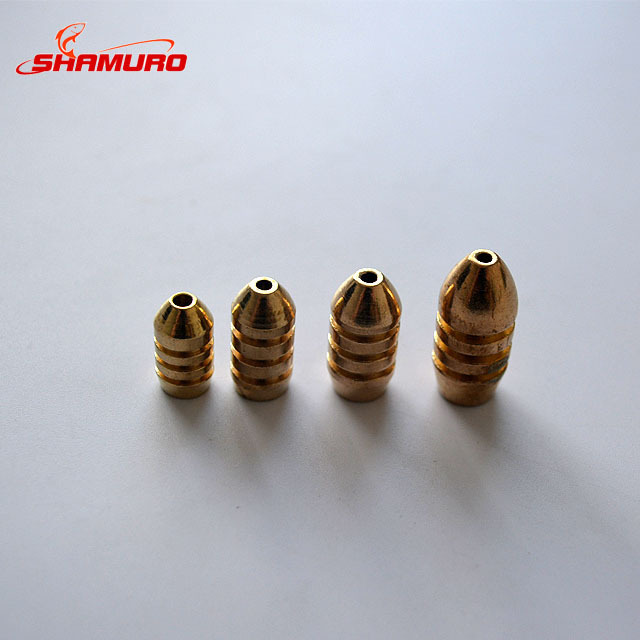 1.8g 3.5g 5g 7g 10g Bullet Copper Fishing Sinker For Soft Lure Bait Additional Weight Sinkers Fly Tying Accessories