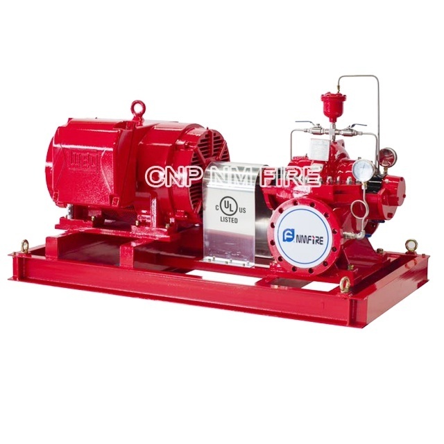 Fire Fighting Fire Pump System Fire Hydrant Horizontal Electric Motor For Shopping Mall