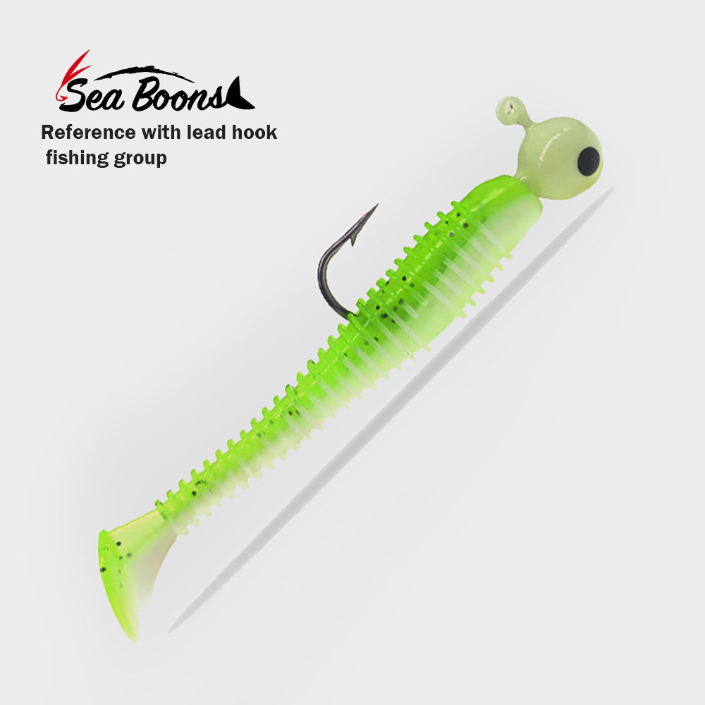 New Hot Sale Tpr pvc Material 5.5cm 6.5cm 7cm 12cm Soft Bait Worm Soft Plastic Fishing Baits Soft Swim Bait