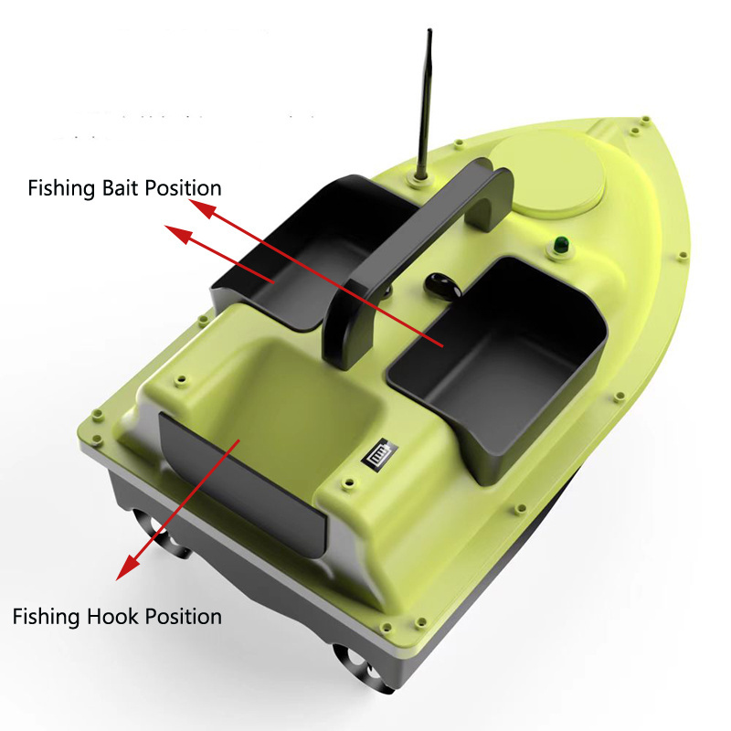 New Arrival 5200mah Large Load Abs Waterproof 500m High Speed Carp Robot Rc Fishing Bait Boat