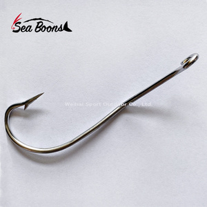 New SP-31022 Custom rigged Stainless steel Enhanced Edition Eel Jig Fishing Hooks Long Shank Fly  Fishing Hook