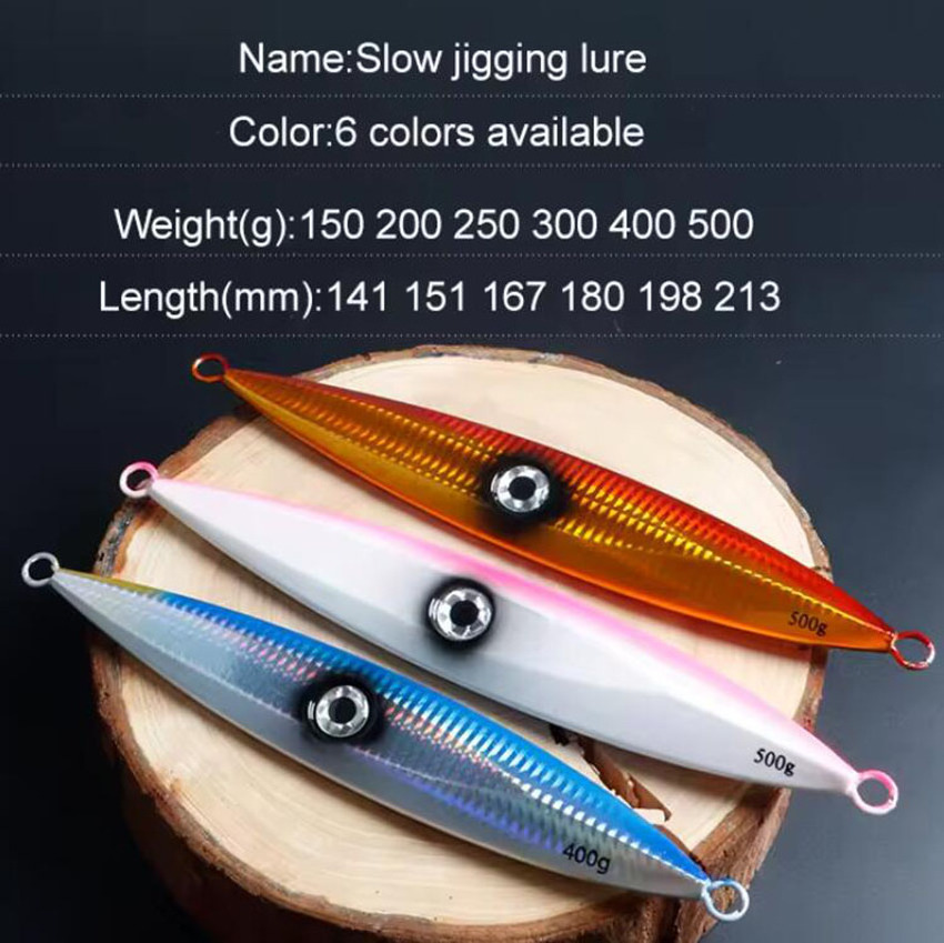 3d Print Hard Slow Jig Speed Sinking Luminous Attractive Saltwater Sea Fishing Jig Lure Wholesale Outdoor Big Game Jig Lure