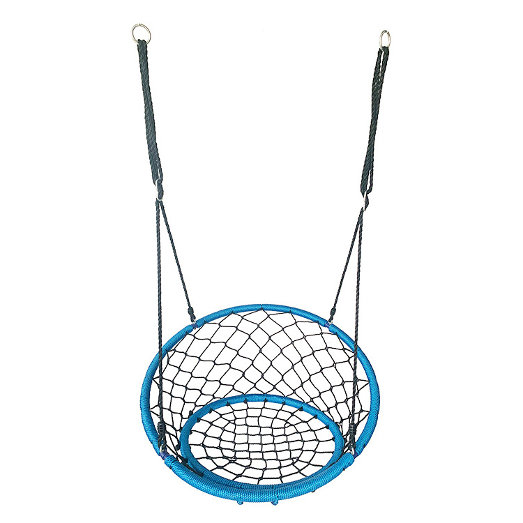 Garden Single Nest Swing Seat with Adjustable Hanging PE Rope for Children Adults