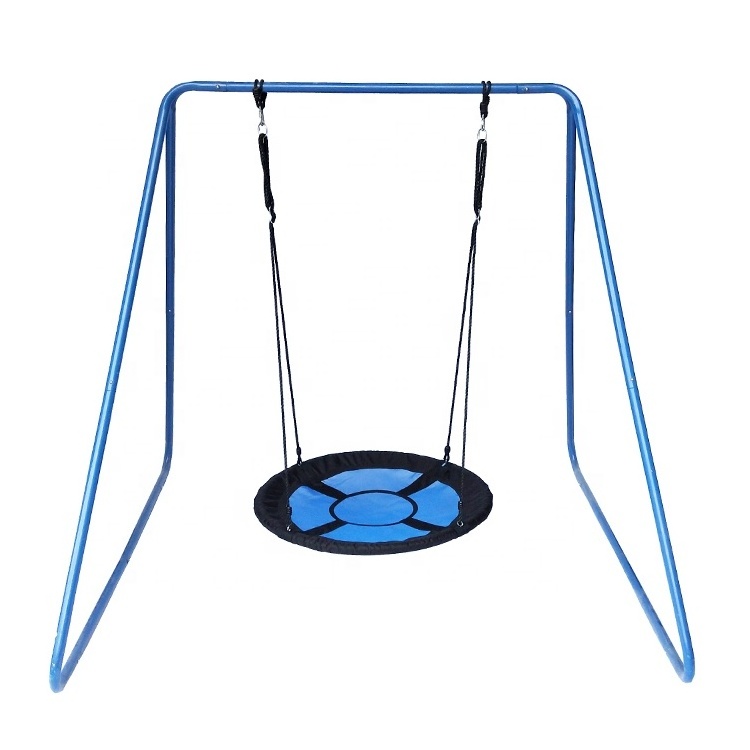 Kids Round Nest Sensory Swing for Garden Backyard Amusement