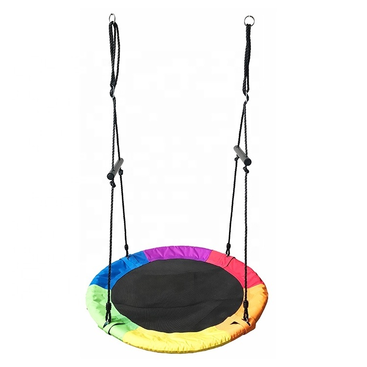 Wholesale 40 inch Outdoor Saucer Tree Swing with Handle for Kids Playing