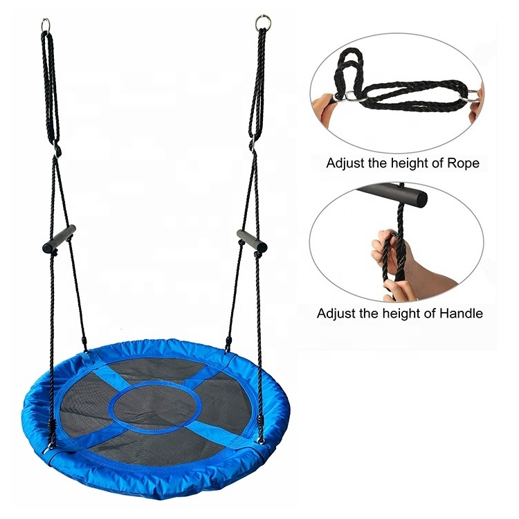 Wholesale 40 inch Outdoor Saucer Tree Swing with Handle for Kids Playing