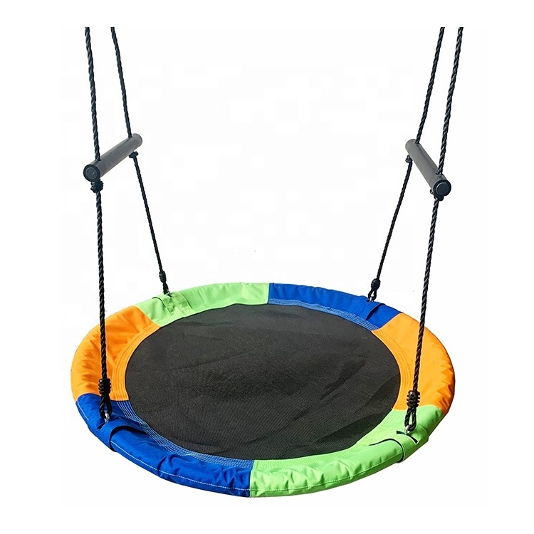 Wholesale 40 inch Outdoor Saucer Tree Swing with Handle for Kids Playing