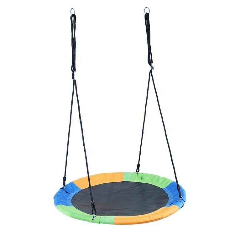 Outdoor Saucer Round Circular Flying Tree Tent Swing Seat for Kids Backyard Playground