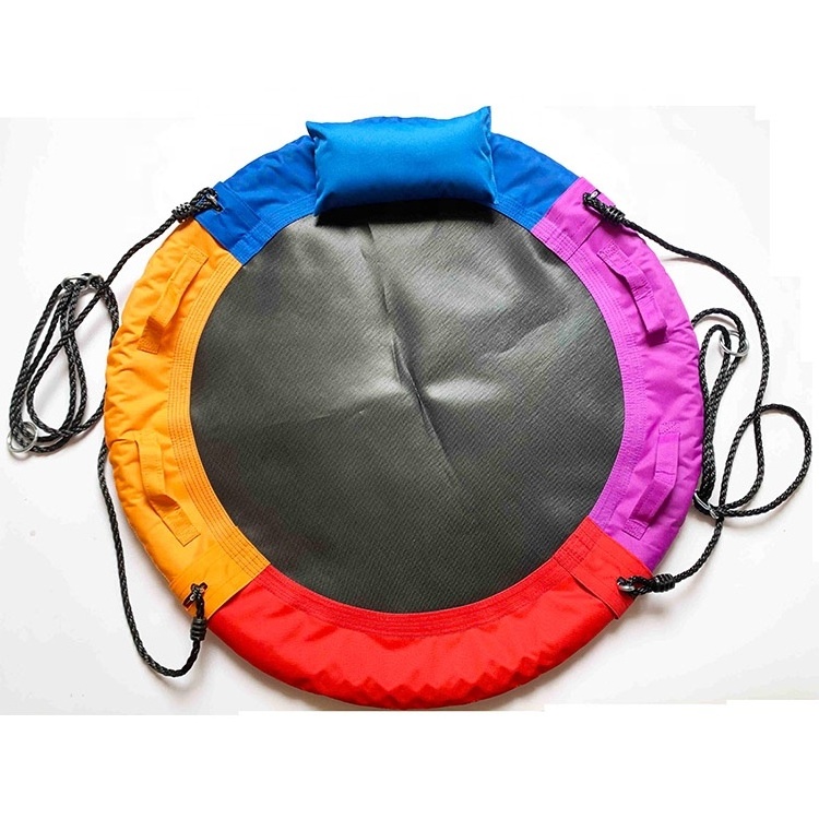 Outdoor Round Platform Disc Saucer Tree Swing Chair for Kids Adults Relaxing