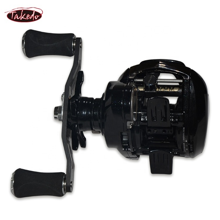 TAKEDO BXMA60 Electric Fishing Reel Line Counter Saltwater Drag Power Sea Fishing Rod Set Teben Fishing Reels