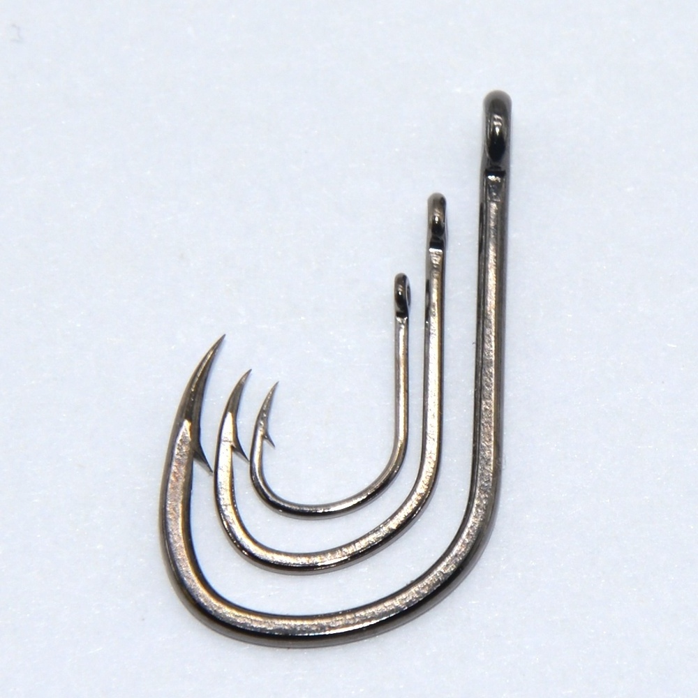 TAKEDO ISEAMA C-6  Custom Wholesale High Carbon Steel Black Nickel bulk Single Carp fishing Hooks