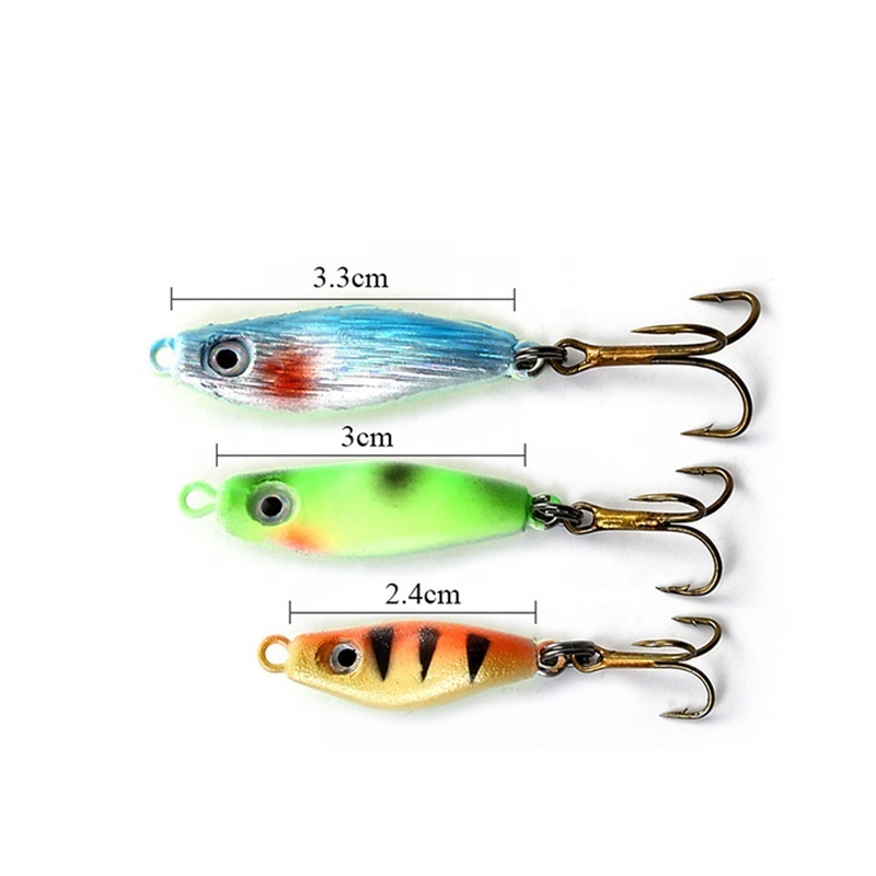 TAKEDO XL10 4.5g 7.5g 9.5g Ice Hook Luya Fishing Hook With Winter Bait Artifical VIB Lure Ice Bait Ice Fishing Lure Pikes Lure