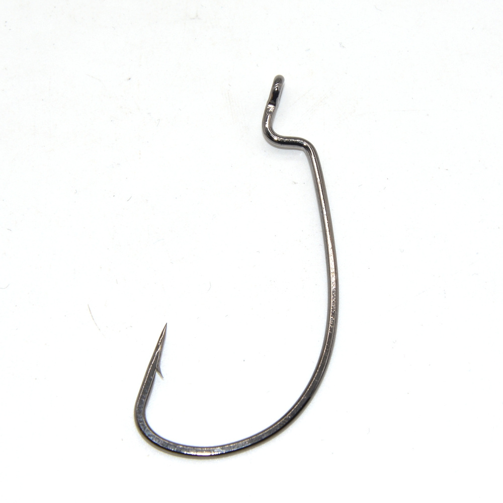 TAKEDO WORM HOOK 50746 Custom Wholesale High Carbon Steel Black Nickel Single Hook Fishing