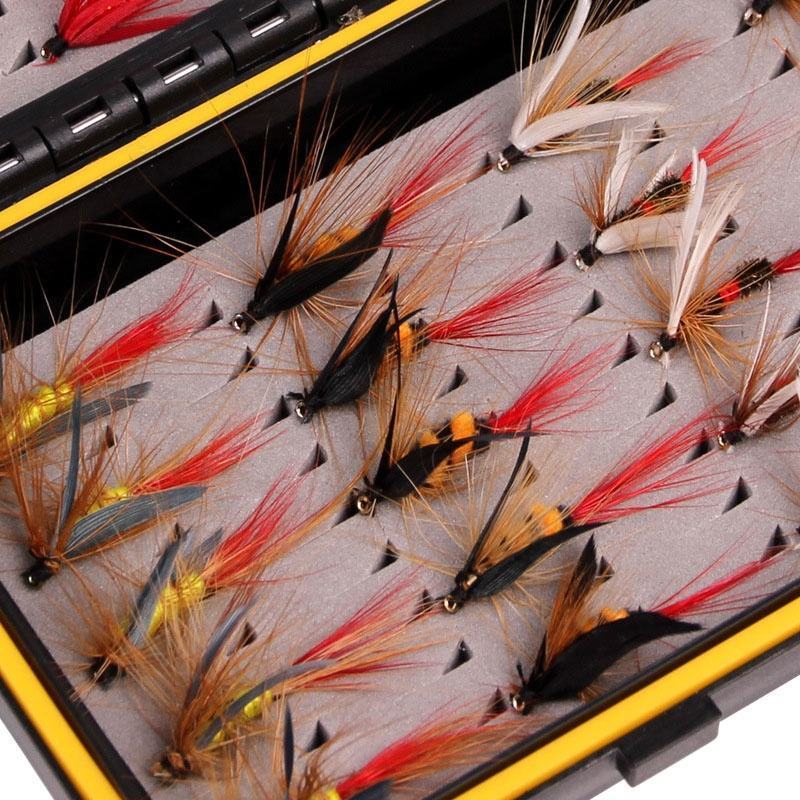 TAKEDO TK10 40PCS 72PCS 100PCS 120PCS Per Box Fly Fishing Bait Kit Feather Hook Bait Artificial Bait Bonic Hair Hook