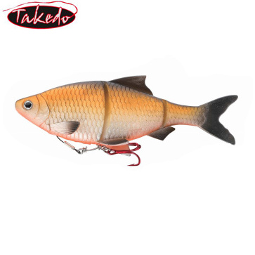 TAKEDO Wholesale high quality Live Carp Multi jointed fishing lure swimbait jerk bait square bill crankbait tuna lure soft lure