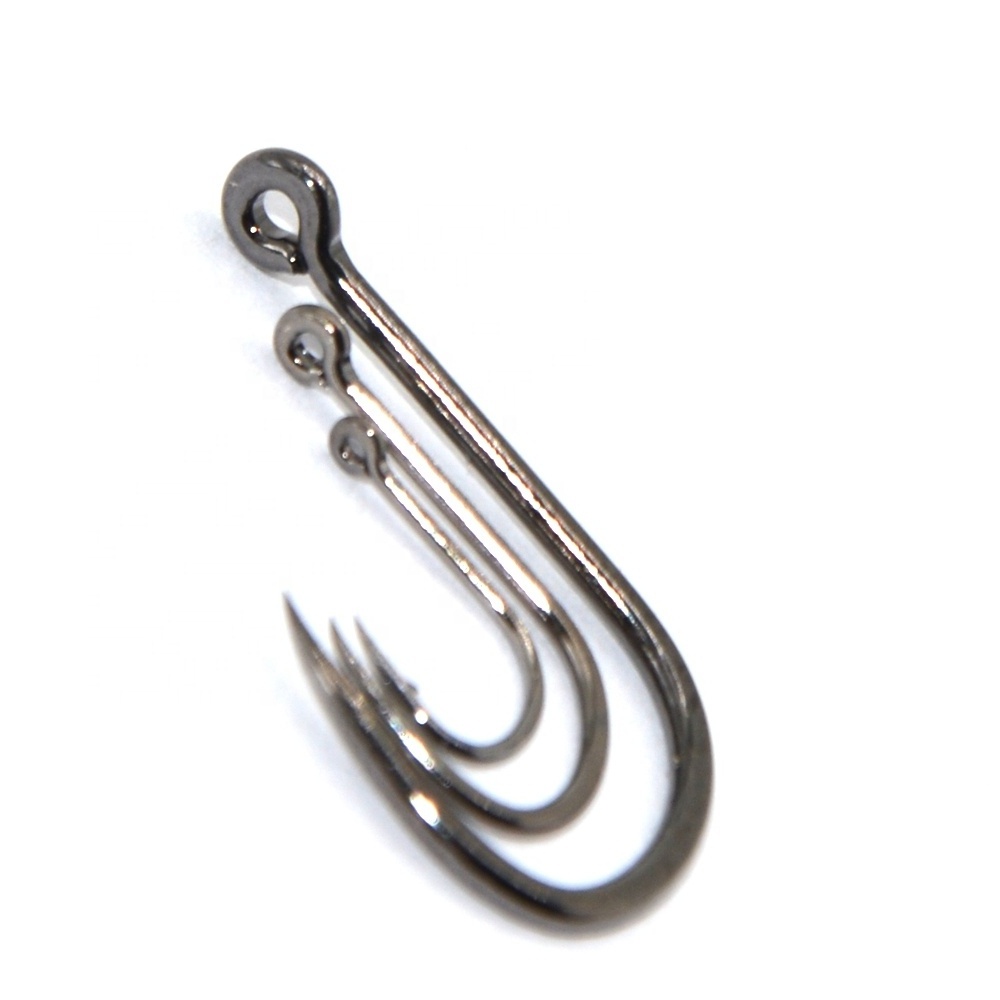 TAKEDO ISEAMA C-6  Custom Wholesale High Carbon Steel Black Nickel bulk Single Carp fishing Hooks