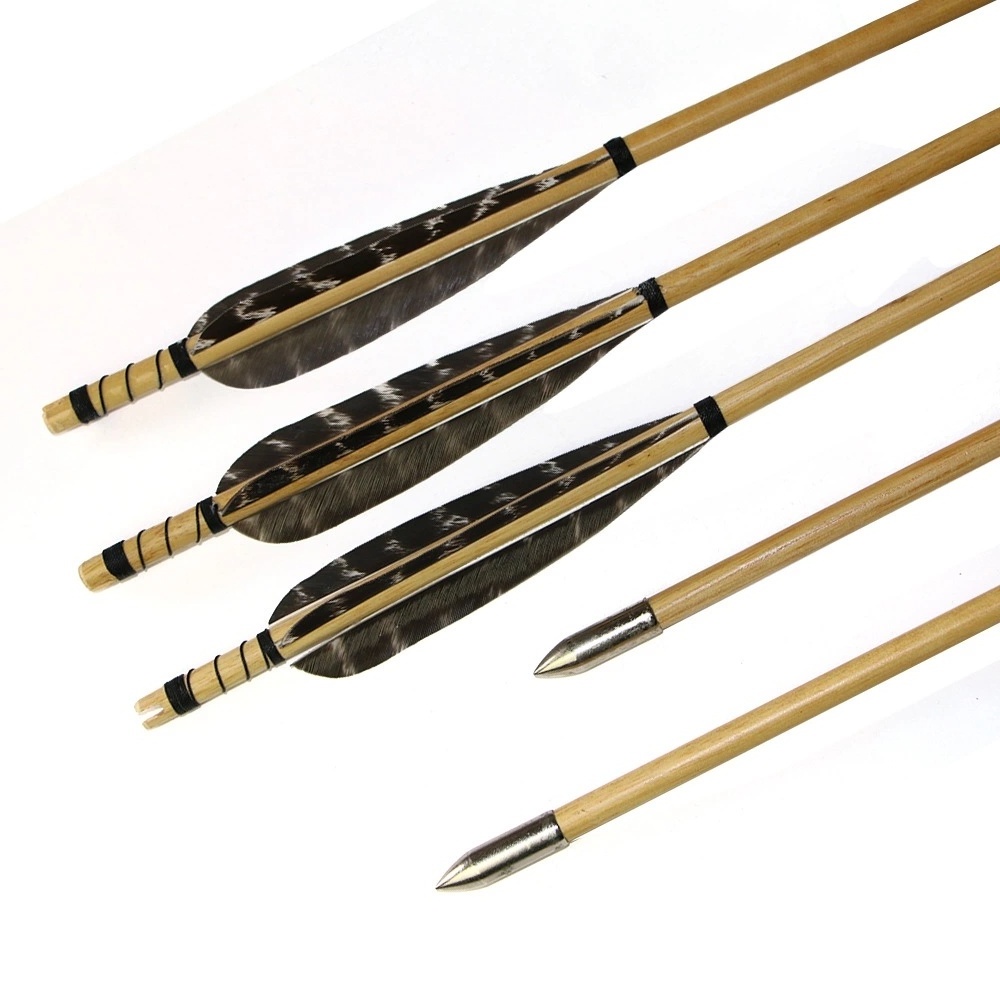 12pcs carbon crossbow arrow earrings bamboo arrows and wood arrow ID6.2mm spine  length31'' Straightness0.001