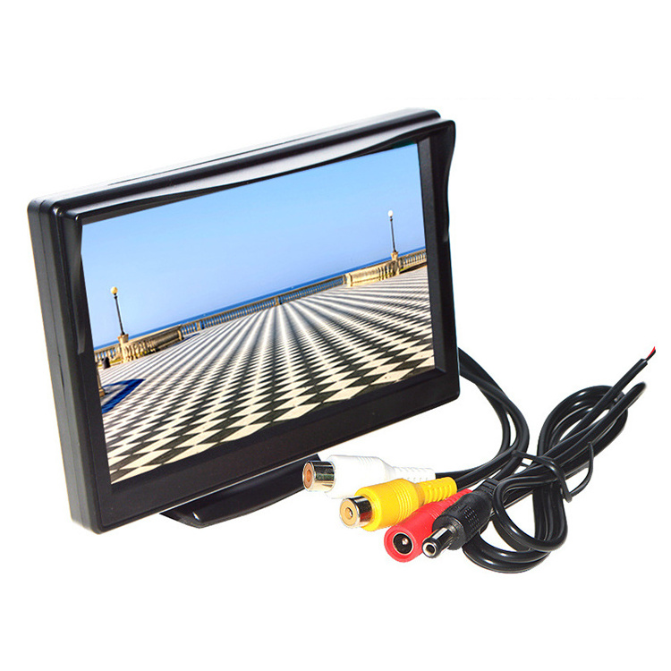 5 Inch Tft Lcd Car Roof Rearview Reverse display 800*480 12v Portable Car Monitor with AV