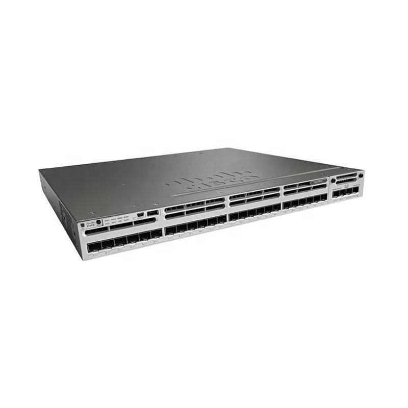 24 port network switch WS-C3850-24XS-S The new 3850 series 10G SFP management IP base Gigabit network switch