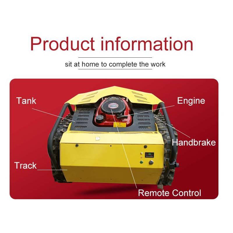 ini battery Remote Control Electric Battery Robot Lawn Mower Mini Automatic Crawler Lawn Mower