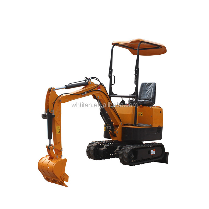 1ton 1.2ton 2ton 2.5ton Construction Digger Small Excavator with Retractable Chassias Swing Boom