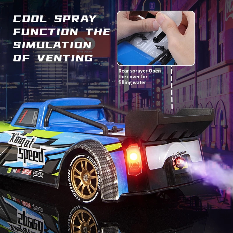 Q123 2.4G Spray Wireless Large Motors Remote Control Car Competitive Racing Stunt Drift 4x4 High Speed Off Road Rc Car