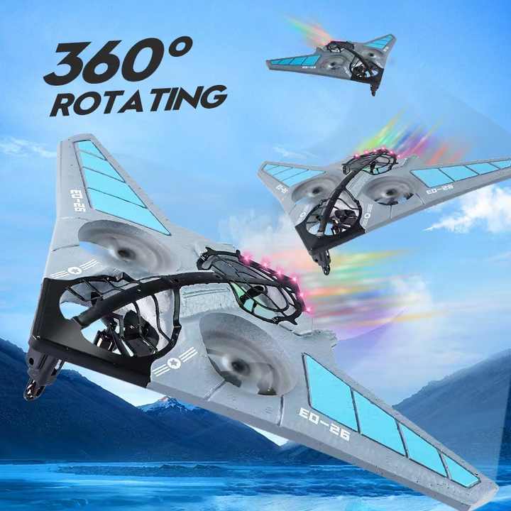 Beginner Aeroplane B2 Model Airplane Flying Remote Control Toys LED Light 360 Rotating Flight Controller Foam Glider rc plane