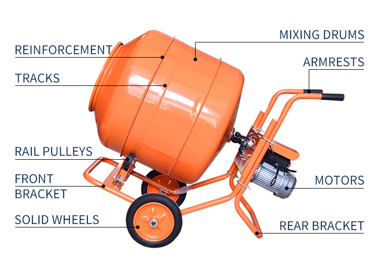 Automatic Mixer Concrete MixerAutomatic Loading Mortar Cement Drum Type Concrete ixer