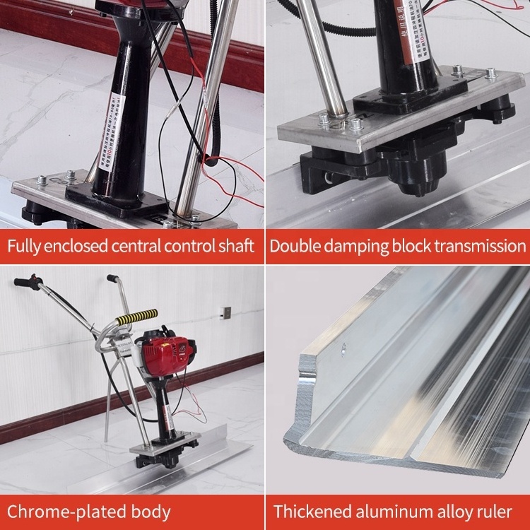 Gasoline engine Concrete Screed Machine Concrete vibrating screed leveling machine