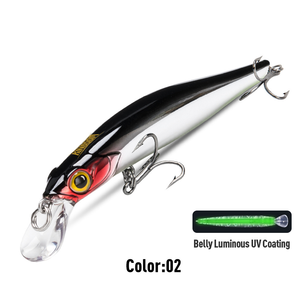 Kingdom new design minnow fishing bait ABS hard plastic 80mm/105mm sinking action minnow fishing lure for freshwater