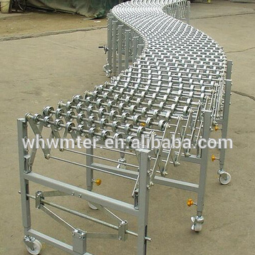 gravity roller conveyor,Contraction of roller conveyor,expandable conveyor