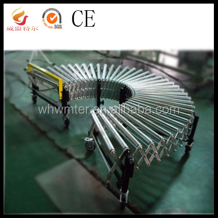 gravity roller conveyor,Contraction of roller conveyor,expandable conveyor