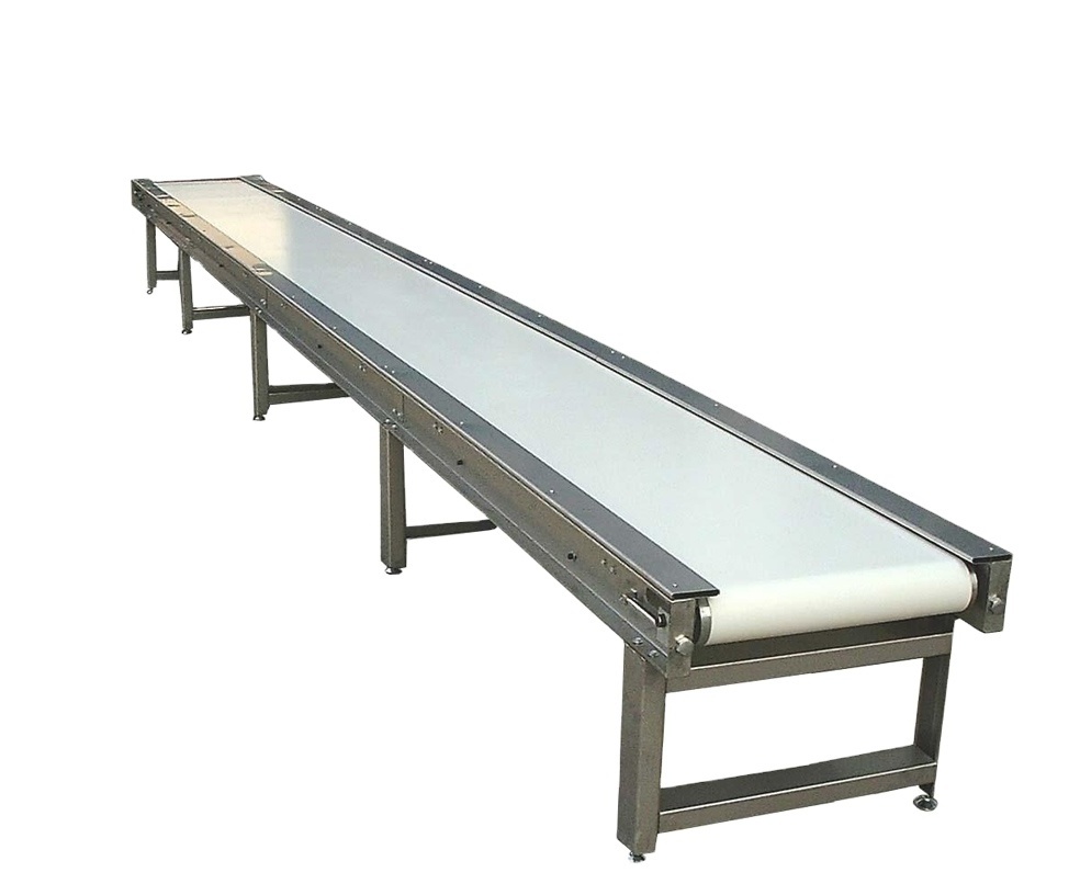 white food grade belt stainless steel  PU PVC  conveyor belt for food industrial 	 pet food production line