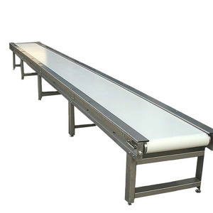 white food grade belt stainless steel  PU PVC  conveyor belt for food industrial 	 pet food production line