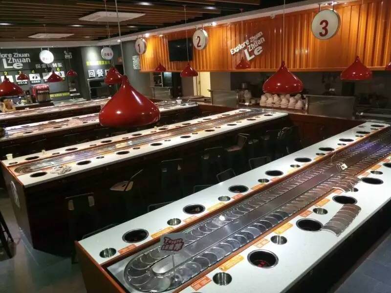 Easy clean sushi train belt transportadora sushi automatic sending food belt