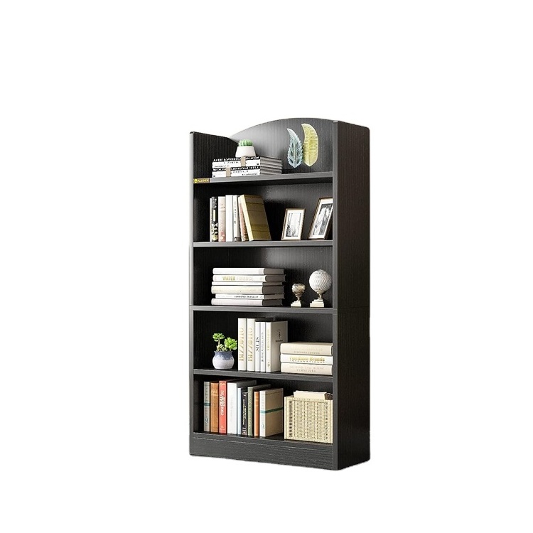 Wood Tall Bookshelf , Multifunctional Storage Organizer Shelving