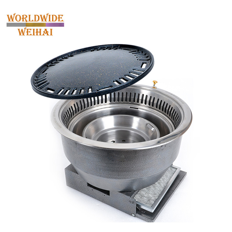 single person yakiniku grill/smokeless yakiniku grill for restaurant/kamado japanese grill yakitori charcoal barbecue