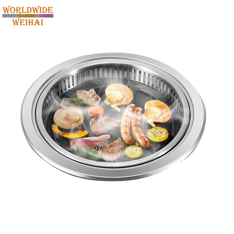 electric bbq rotating grill/stainless steel bbq grill charcoal electric/2 in 1 electric bbq grill pan teppanyaki hot pot